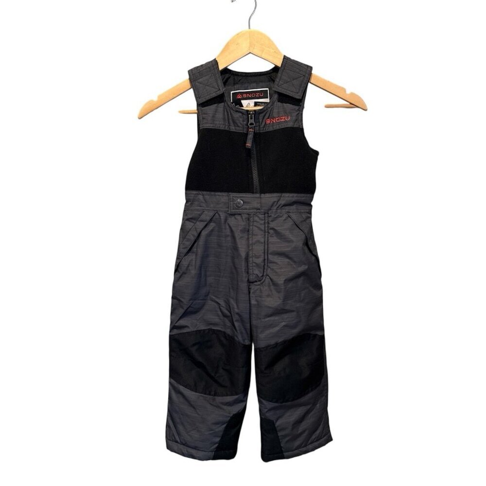 Snozu Insulated Bib Snow Suit Pants Overalls Toddler  Black Size 3T Fleece Top